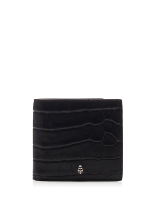 Alexander Mcqueen Embossed Bifold Wallet