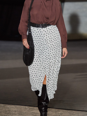 Falun Polka-dot Chiffon Skirt