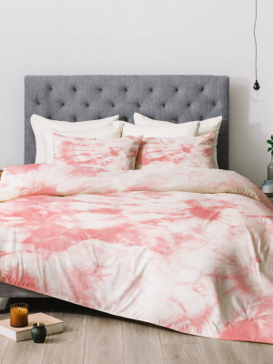 Amy Sia Tie Dye 3 Pink Comforter Set - Deny Designs