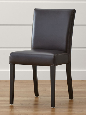 Lowe Chocolate Leather Dining Chair