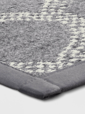 20"x34" Flat Weave Kitchen Rug Gray - Threshold™