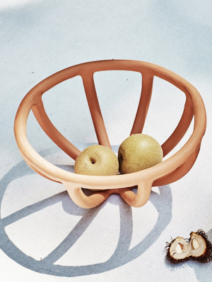 Prong Fruit Bowl, Terracotta