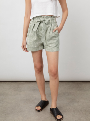 Rails Women's Belle Shorts - Light Wash Sage Acid