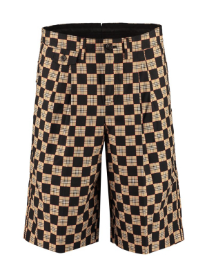 Burberry Chequer Jacquard Tailored Shorts