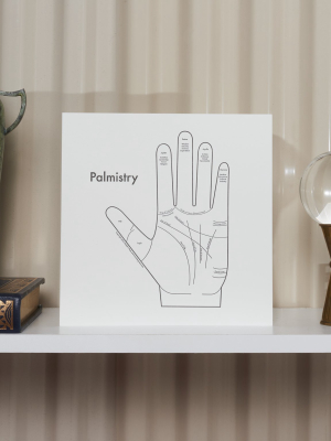 Palmistry Letterpress Print 8x8