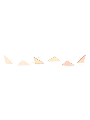 Bizarre Love Triangle Stud Earrings