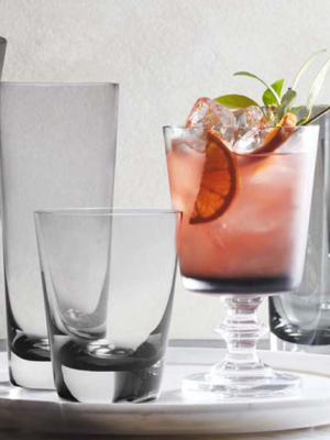 Williams Sonoma Smoke Grey Goblets