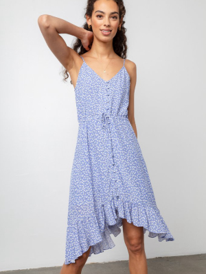 Frida Dress - Sky Blue Daisies