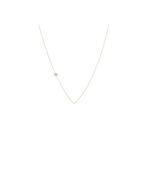 14k Small Floating Diamond Chain Necklace