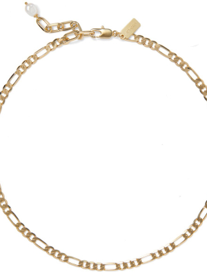 Pearl Figaro Necklace In Gold