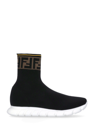 Fendi Kids Ff Sock Sneakers