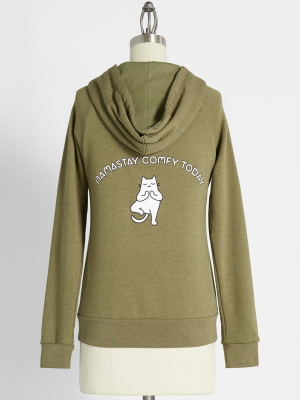 Namast-ay Comfy Today Zip-up Hoodie