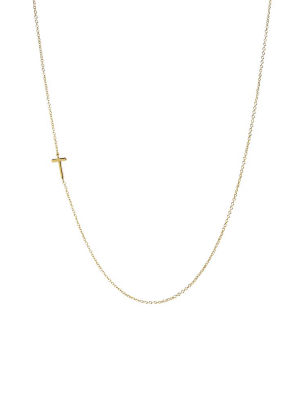 "t" Offset Initial Necklace