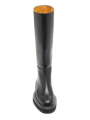 Leather Knee High Boots