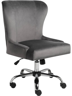 Studio 55d Erin Gray Fabric Adjustable Office Chair