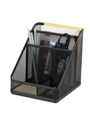 Mesh Medium Desktop Organizer Black - Made By Design™