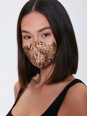 Snake Print Face Mask