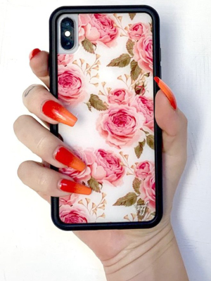 Floral Iphone Xs Max Case | White