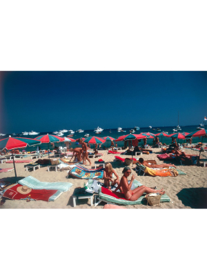Slim Aarons "beach At St. Tropez" Photograph
