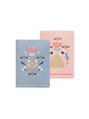 Frida Set Of Two Notebooks By Danica Studio