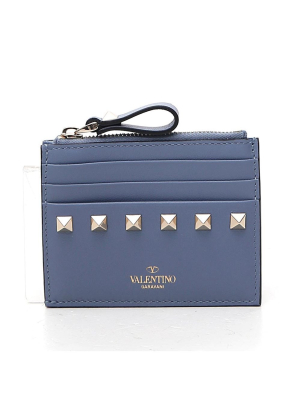 Valentino Garavani Rockstud Zipped Cardholder