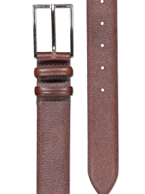 Basic Saffiano Leather Belt