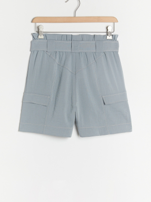 Cinched Cargo Shorts