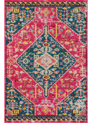 Madison Pink/turquoise Area Rug