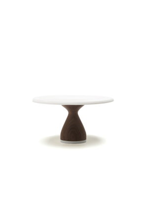 Aheirloom's 8" Maple Or Walnut Cake Stand Stout Base