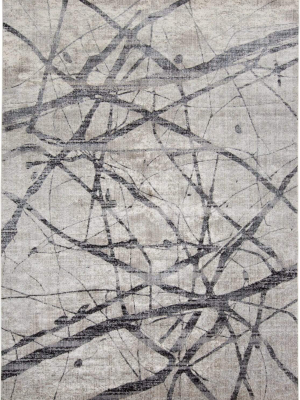 Feizy Kano Modern Abstract Rug - Warm Gray & Charcoal - Available In 8 Sizes