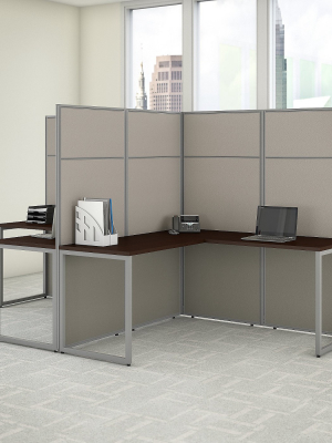 Bush Business Furniture 66.34" X 119.84" L-shaped Desk, Mocha Cherry Eodh560mr-03k