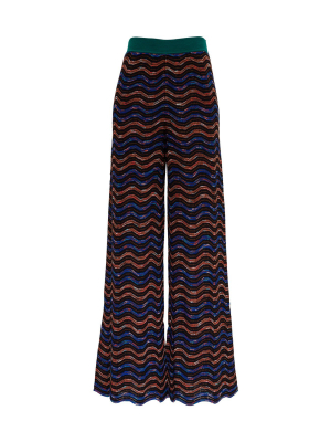 M Missoni Patterned Wide Leg Pants