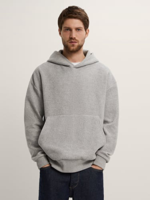 Flannel Effect Hoodie Sweatshirt