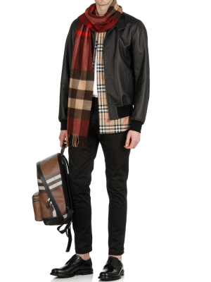 Burberry Check Fringed Scarf