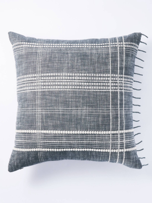 Woven Plaid Pillow Blue - Threshold™ Designed With Studio Mcgee