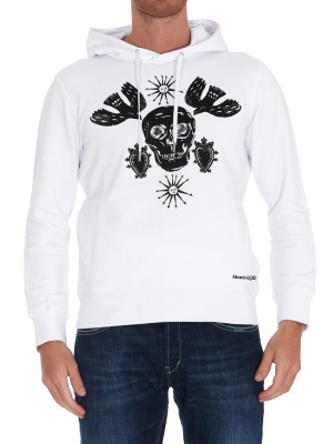 Alexander Mcqueen Skull Print Hoodie