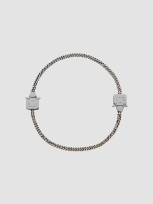 Double Buckle Mini Cubix Chain Necklace