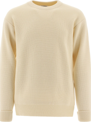 Jil Sander Turn-up Hem Ribbed Jumper