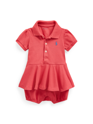 Peplum Mesh Bubble Shortall