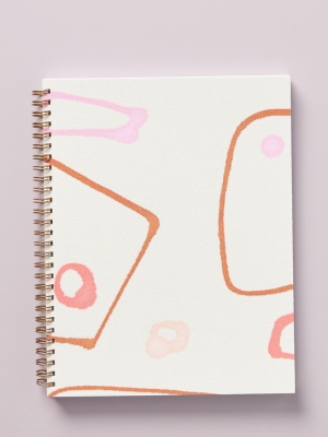 Moglea Linen Spiral Notebook