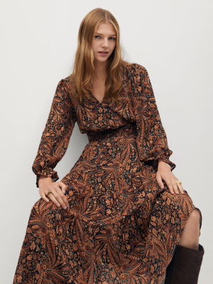 Paisley Print Dress