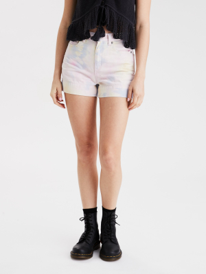 Ae Stretch Denim Mom Shorts