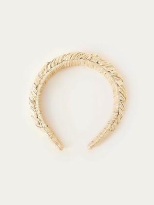 Lilac Gold Braided Headband