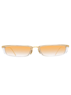 Linda Farrow Issa C6 Rectangular Sunglasses