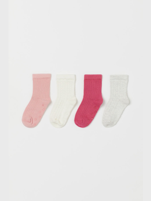 4-pack Ribbed Socks