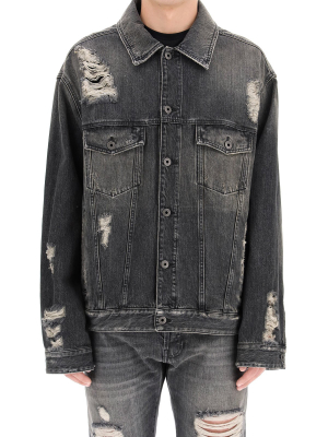 Valentino Distressed Denim Jacket