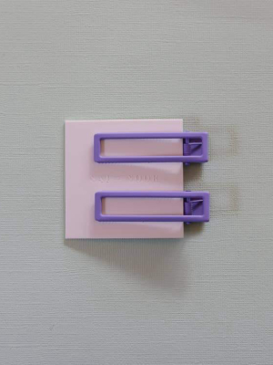 Lulu Clip Set In Lilac