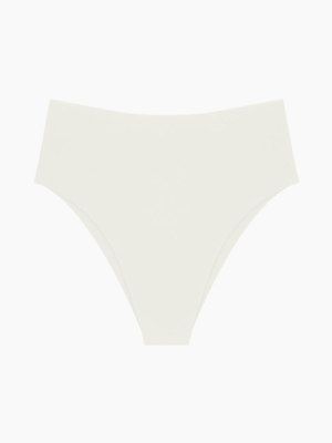 Waikui High Cut Extra Skimpy Bikini Bottom - Bone White