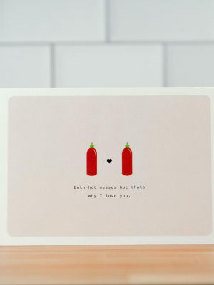 Both Hot Messes... Love Card