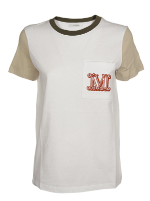 Max Mara Logo Embroidered T-shirt